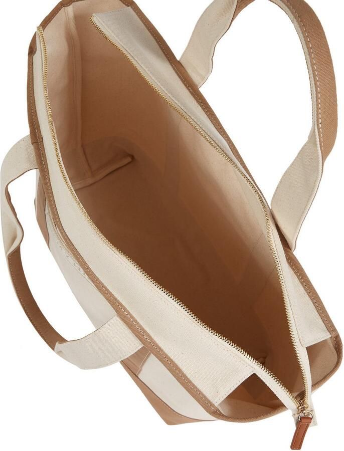 Tommy Hilfiger Draagtas TH SUMMER CANVAS TOTE dames handtas schoudertas strandtas met contrastafwerking