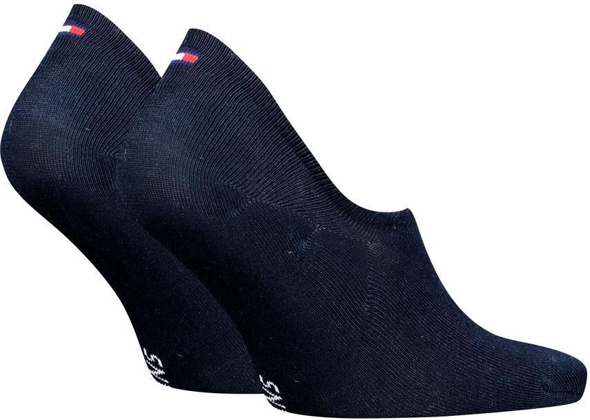Tommy Hilfiger Enkelsokken TH UNI TJ FOOTIE 2P FLAG Met groot vlag-label voor (2 paar)