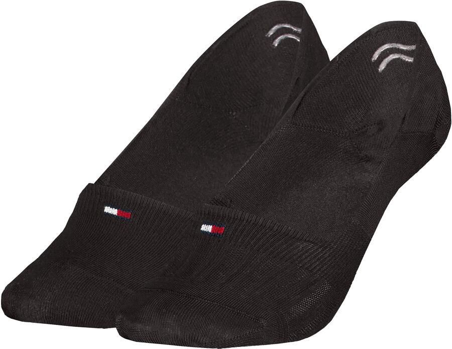 Tommy Hilfiger Enkelsokken TH WOMEN FOOTIE MC 2P SHINE met gesiliconiseerde hielbanden (Set van 2) - Foto 2