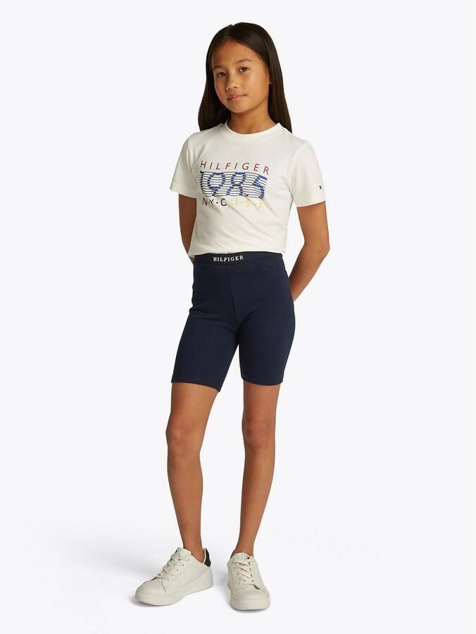 Tommy Hilfiger Fietsbroekje ESSENTIAL LOGO CYCLING SHORT met logo-opdruk in mini-lengte
