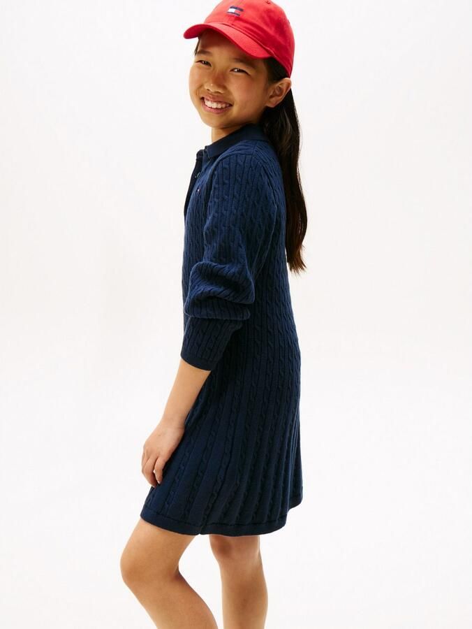 Tommy Hilfiger Gebreide jurk CABLE SWEATER DRESS Kinderen tot 16 jaar - Foto 3