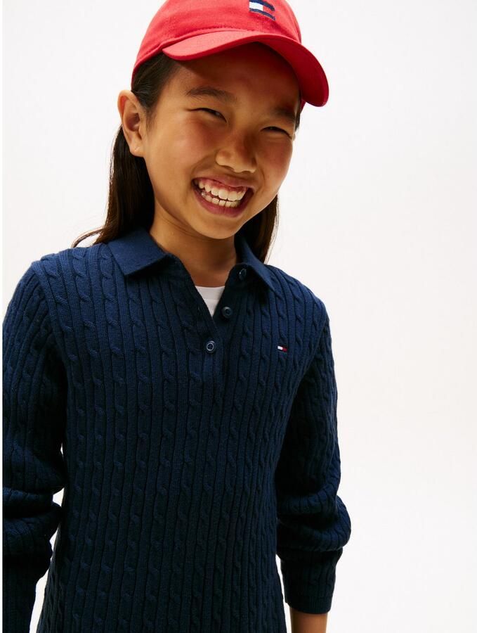 Tommy Hilfiger Gebreide jurk CABLE SWEATER DRESS Kinderen tot 16 jaar