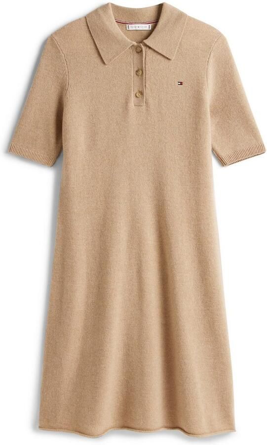 Tommy Hilfiger Gebreide jurk SOFT WOOL HALF SL F&F POLO DRESS - Foto 4