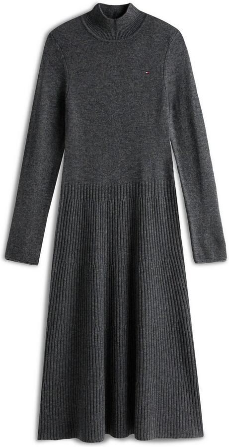 Tommy Hilfiger Gebreide jurk SOFT WOOL LS MOCK-NK SWT DRESS - Foto 4