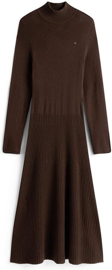 Tommy Hilfiger Gebreide jurk SOFT WOOL LS MOCK-NK SWT DRESS - Foto 4