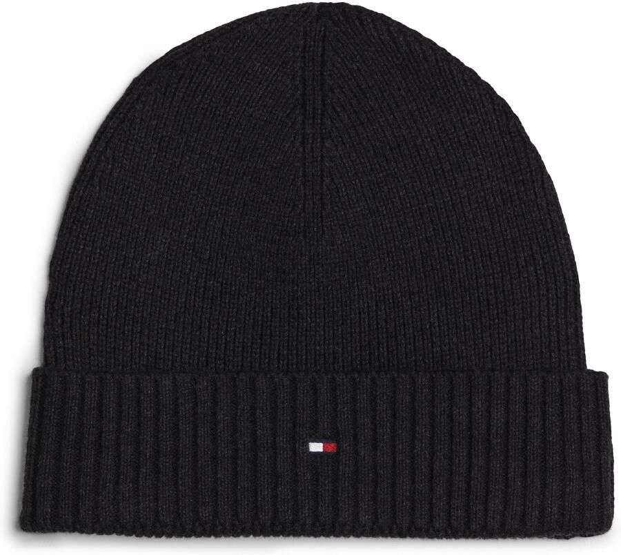 Tommy Hilfiger Gebreide muts TH FLAG PIMA COTTON BEANIE met logoborduurwerk met kasjmier aandeel Unisex - Foto 7