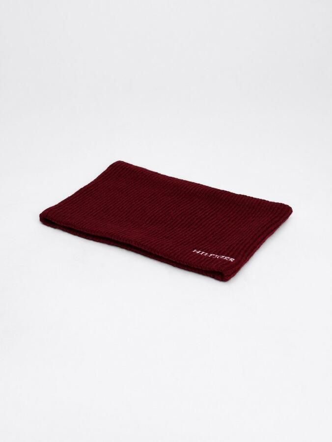 Tommy Hilfiger Gebreide sjaal MONOTYPE SNOOD met geborduurd logo-opschrift - Foto 3