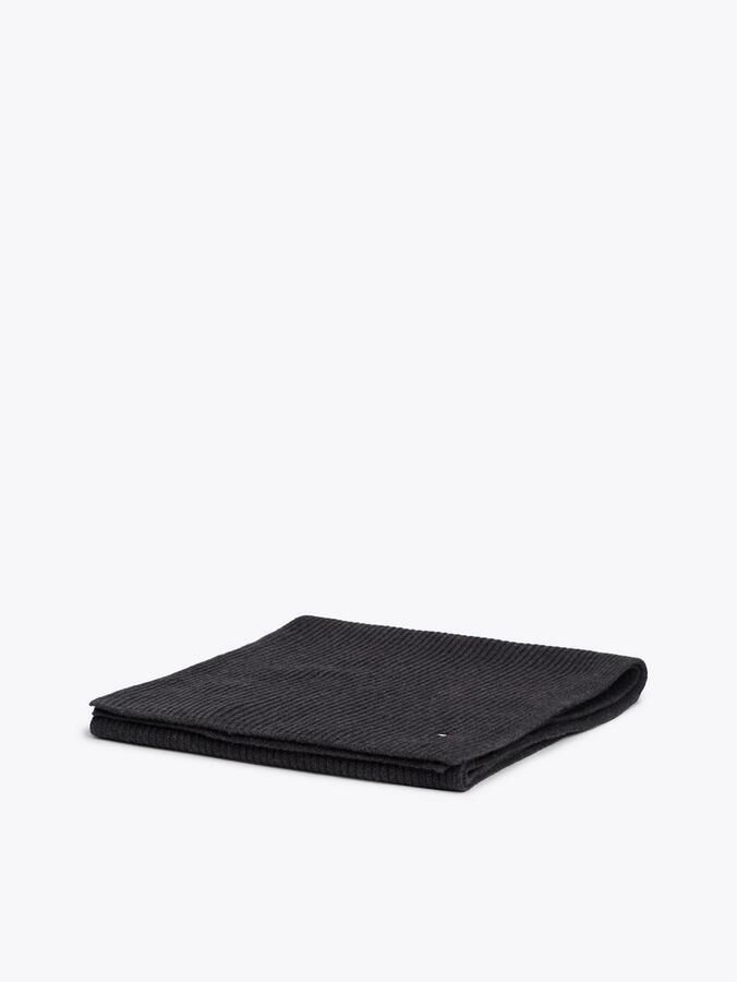 Tommy Hilfiger Gebreide sjaal TH FLAG PIMA COTTON CASH SCARF met logo-borduring met kasjmiergehalte unisex - Foto 7