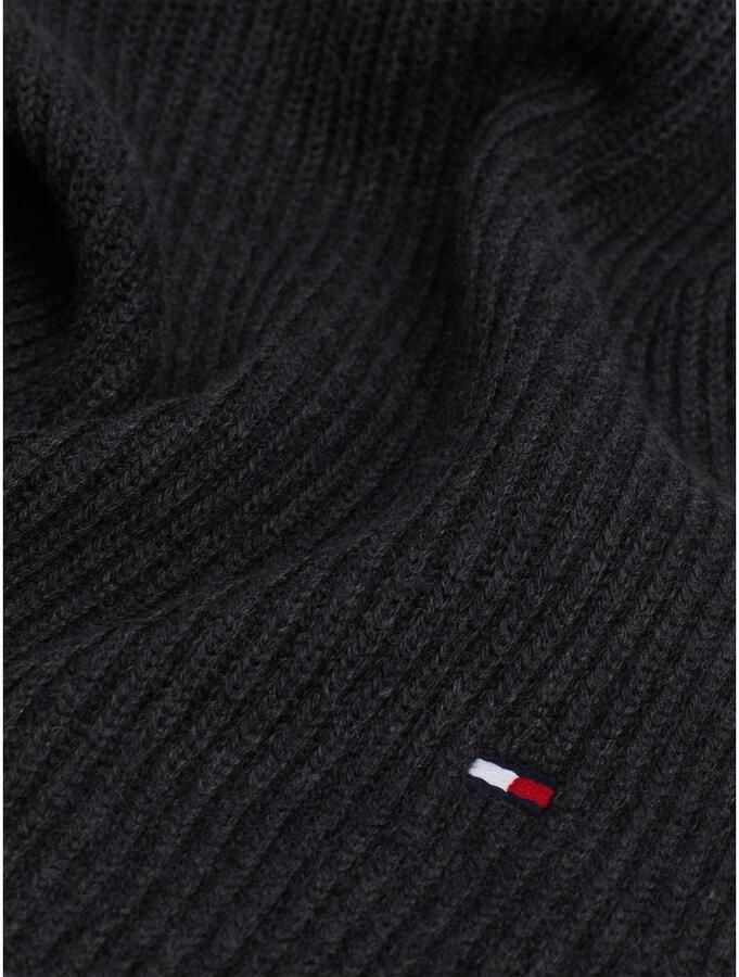 Tommy Hilfiger Gebreide sjaal TH FLAG PIMA COTTON CASH SCARF met logo-borduring met kasjmiergehalte unisex - Foto 4