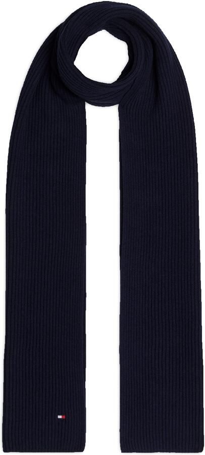 Tommy Hilfiger Gebreide sjaal TH FLAG PIMA COTTON CASH SCARF met logo-borduring met kasjmiergehalte unisex - Foto 12