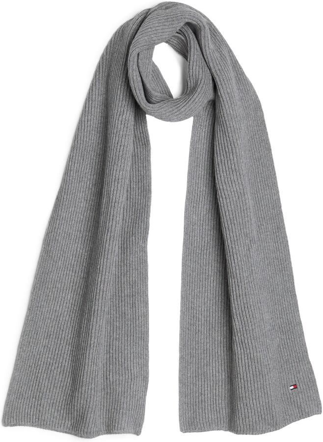 Tommy Hilfiger Gebreide sjaal TH FLAG PIMA COTTON CASH SCARF met logo-borduring met kasjmiergehalte unisex - Foto 13