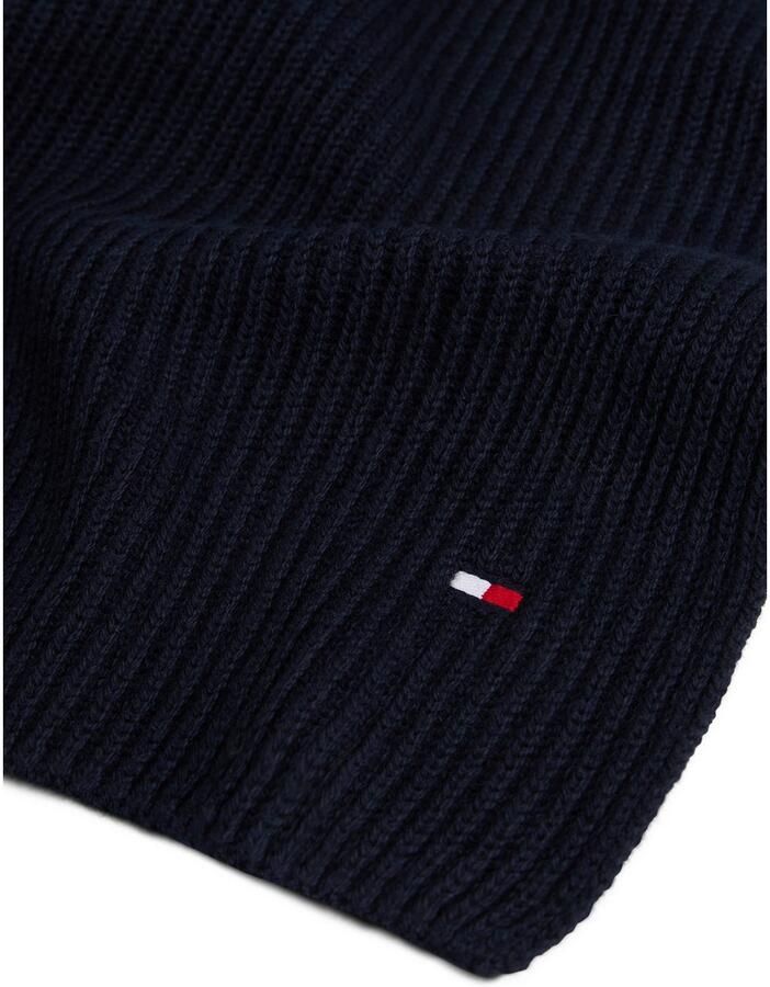 Tommy Hilfiger Gebreide sjaal TH FLAG PIMA COTTON CASH SCARF met logo-borduring met kasjmiergehalte unisex - Foto 3