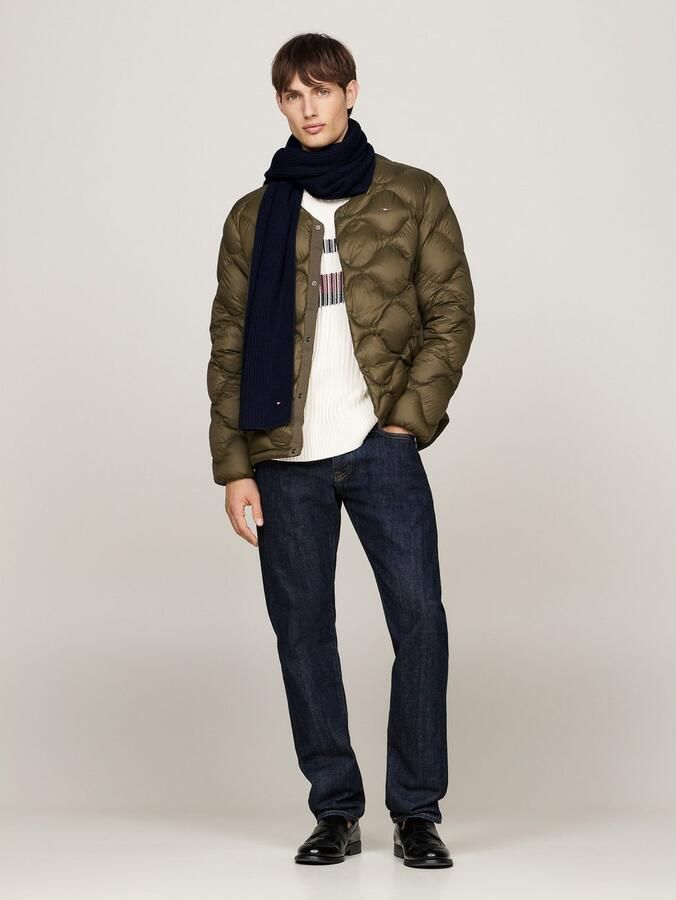 Tommy Hilfiger Gebreide sjaal TH FLAG PIMA COTTON CASH SCARF met logo-borduring met kasjmiergehalte unisex - Foto 7