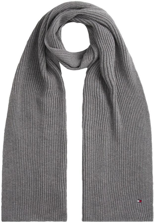 Tommy Hilfiger Gebreide sjaal TH FLAG PIMA COTTON CASH SCARF met logo-borduring met kasjmiergehalte unisex - Foto 8