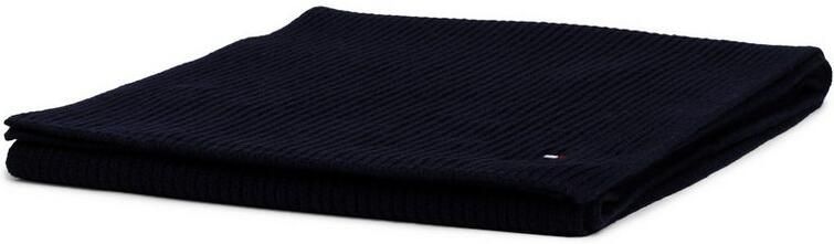 Tommy Hilfiger Gebreide sjaal TH FLAG PIMA COTTON CASH SCARF met logo-borduring met kasjmiergehalte unisex - Foto 10