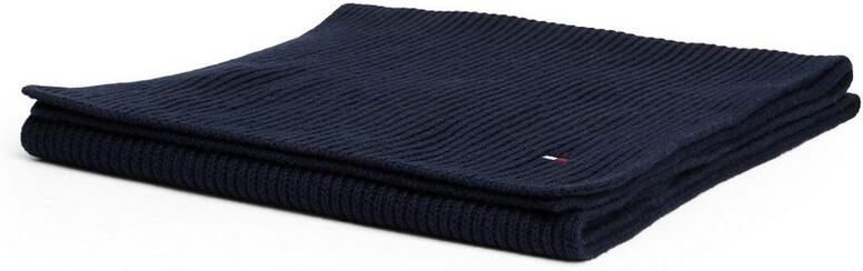 Tommy Hilfiger Gebreide sjaal TH FLAG PIMA COTTON CASH SCARF met logo-borduring met kasjmiergehalte unisex - Foto 9