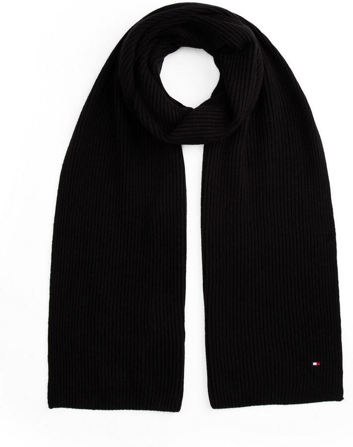 Tommy Hilfiger Gebreide sjaal TH FLAG PIMA COTTON CASH SCARF met logo-borduring met kasjmiergehalte unisex - Foto 3