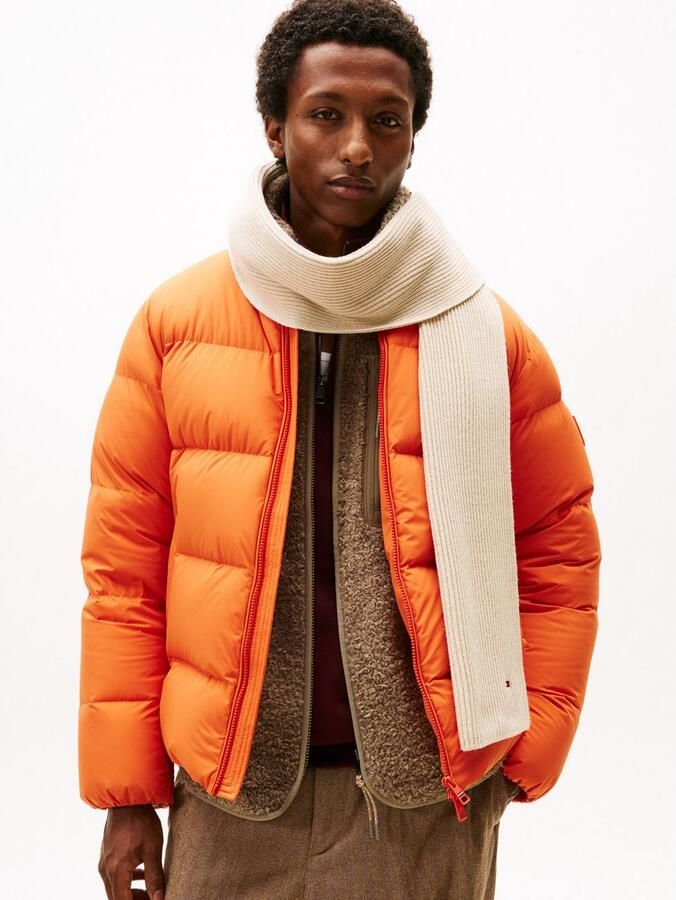 Tommy Hilfiger Gebreide sjaal TH FLAG PIMA COTTON CASH SCARF met logo-borduring met kasjmiergehalte unisex - Foto 2