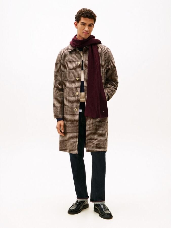 Tommy Hilfiger Gebreide sjaal TH FLAG PIMA COTTON CASH SCARF met logo-borduring met kasjmiergehalte unisex - Foto 2