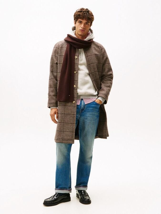 Tommy Hilfiger Gebreide sjaal TH FLAG PIMA COTTON CASH SCARF met logo-borduring met kasjmiergehalte unisex - Foto 2