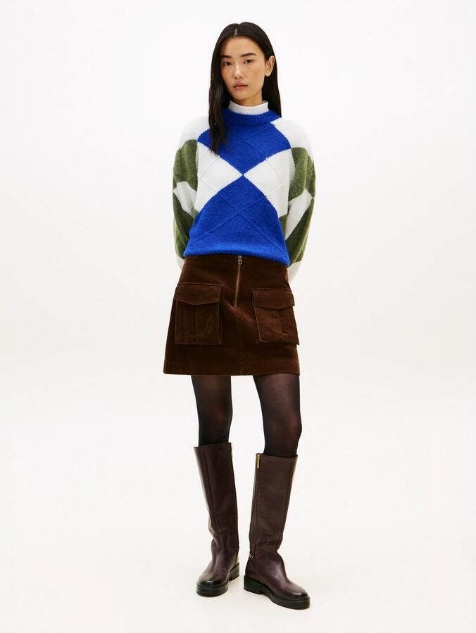 Tommy Hilfiger Gebreide trui ALPACA BLEND ARGYLE C-NK LS SWT - Foto 7