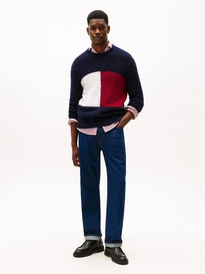 Tommy Hilfiger Gebreide trui ALPACA BLEND BIG FLAG CREW NECK - Foto 2