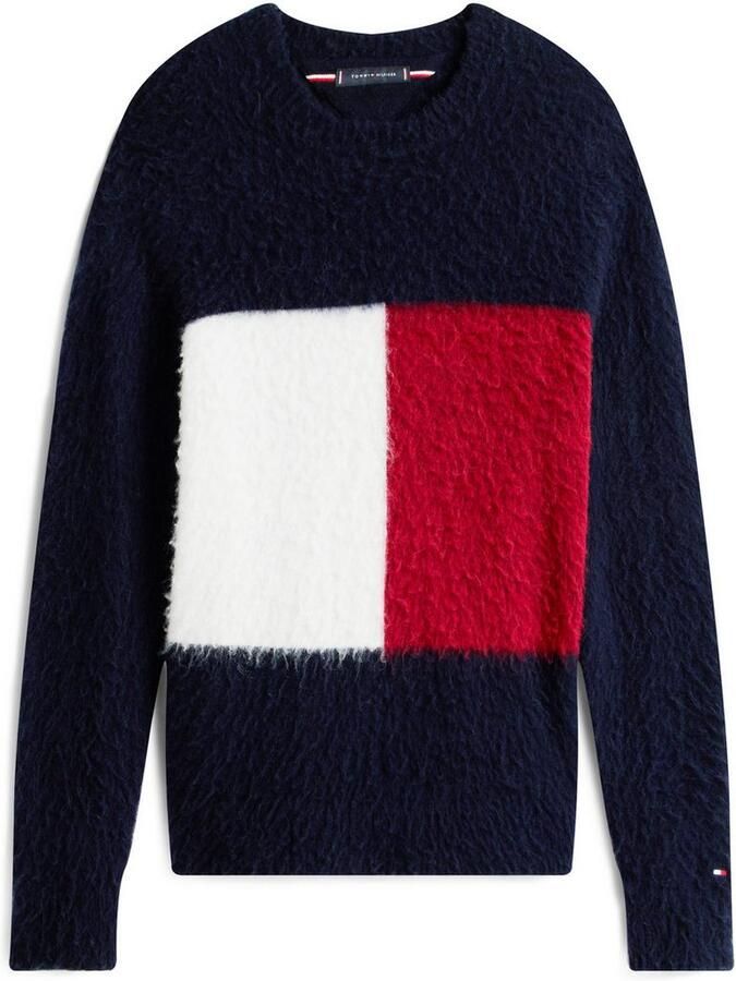 Tommy Hilfiger Gebreide trui ALPACA BLEND BIG FLAG CREW NECK - Foto 4