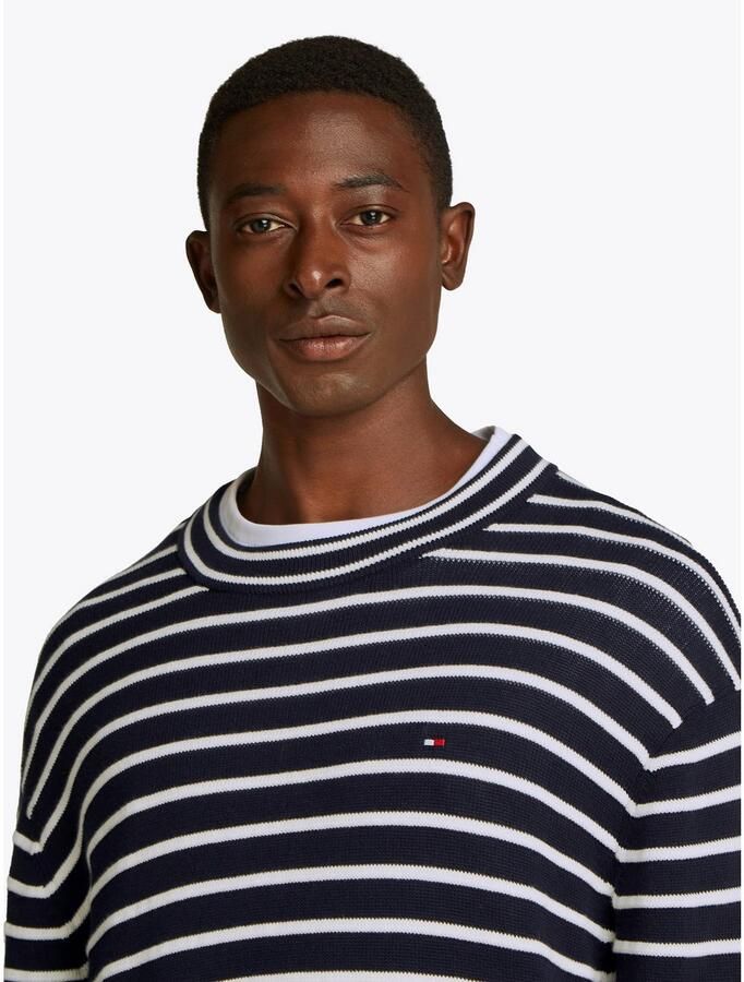 Tommy Hilfiger Gebreide trui BRETON STRUCTURE CREW NECK