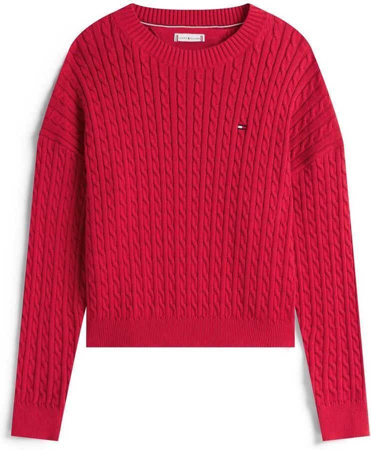 Tommy Hilfiger Teens Regular fit gebreide pullover van zuiver katoen