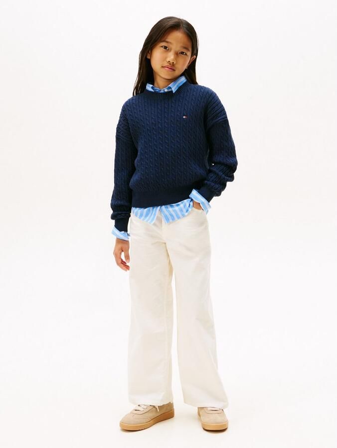 Tommy Hilfiger Gebreide trui CABLE SWEATER Kinderen tot 16 jaar - Foto 3