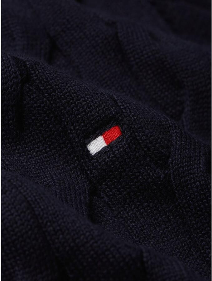 Tommy Hilfiger Gebreide trui CLASSIC CABLE CREW NECK met structuurbreisel en vlaglabel - Foto 6