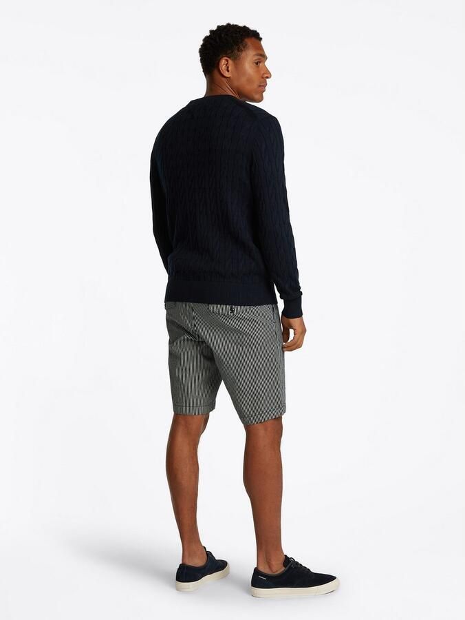Tommy Hilfiger Gebreide trui CLASSIC CABLE CREW NECK met structuurbreisel en vlaglabel - Foto 13