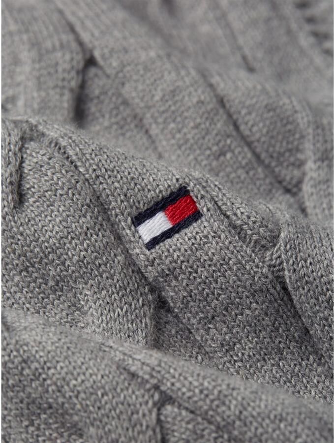 Tommy Hilfiger Gebreide trui CLASSIC CABLE CREW NECK met structuurbreisel en vlaglabel - Foto 2