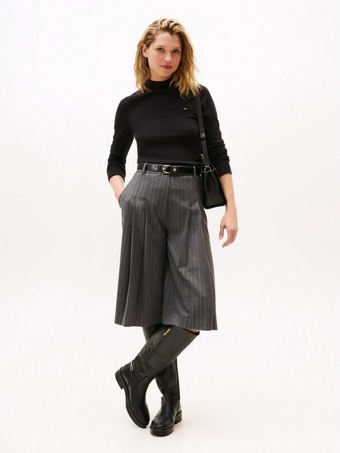 Tommy Hilfiger Gebreide trui CO JERSEY FINE GG MOCK-NK LS SWT - Foto 3