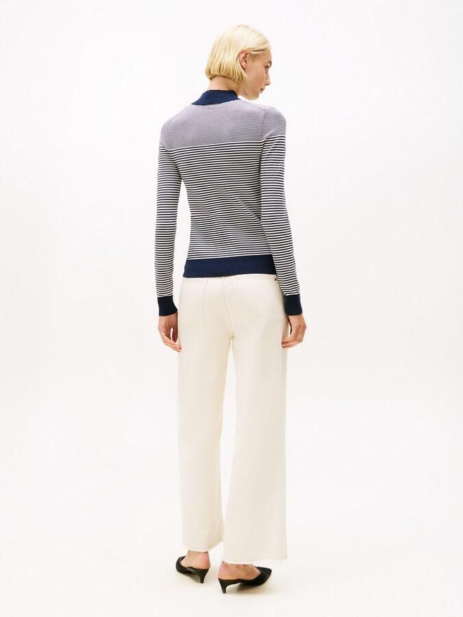 Tommy Hilfiger Gebreide trui CO JERSEY FINE GG MOCK-NK LS SWT - Foto 3