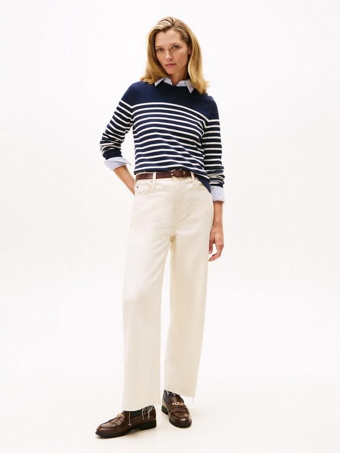 Tommy Hilfiger Gebreide trui CO JERSEY MID GG LS GOLD BTN SWT - Foto 3