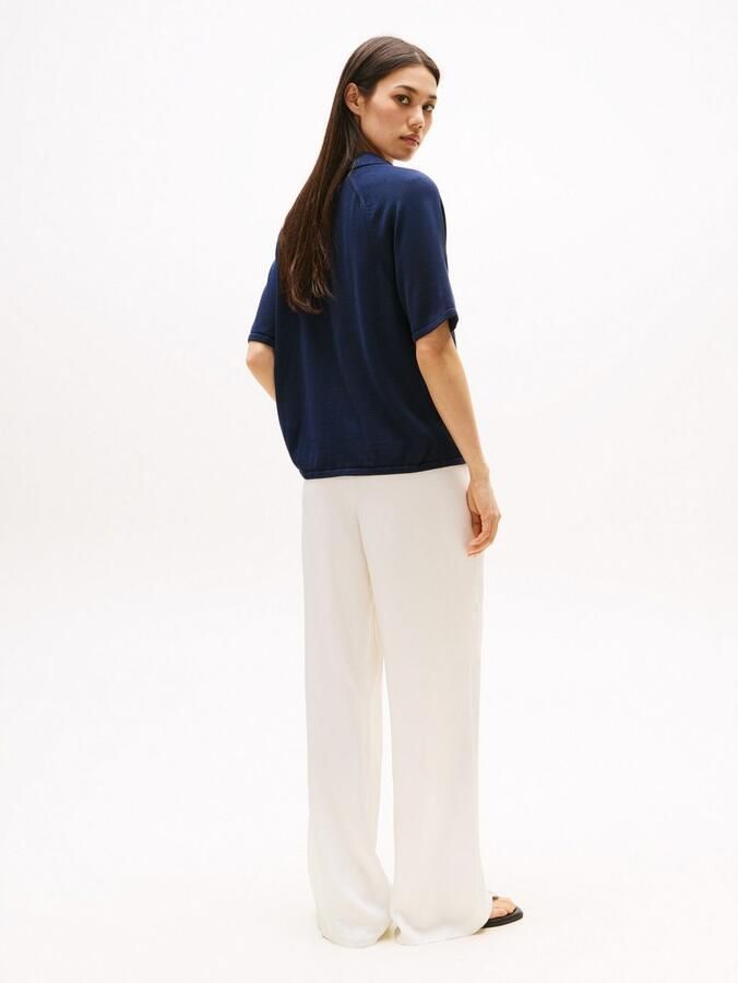 Tommy Hilfiger Gebreide trui CO JERSEY STCH POLO V-NK S S SWT - Foto 2