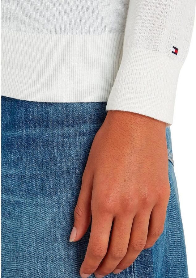 Tommy Hilfiger Gebreide trui CO JERSEY STITCH V-NK SWEATER - Foto 3