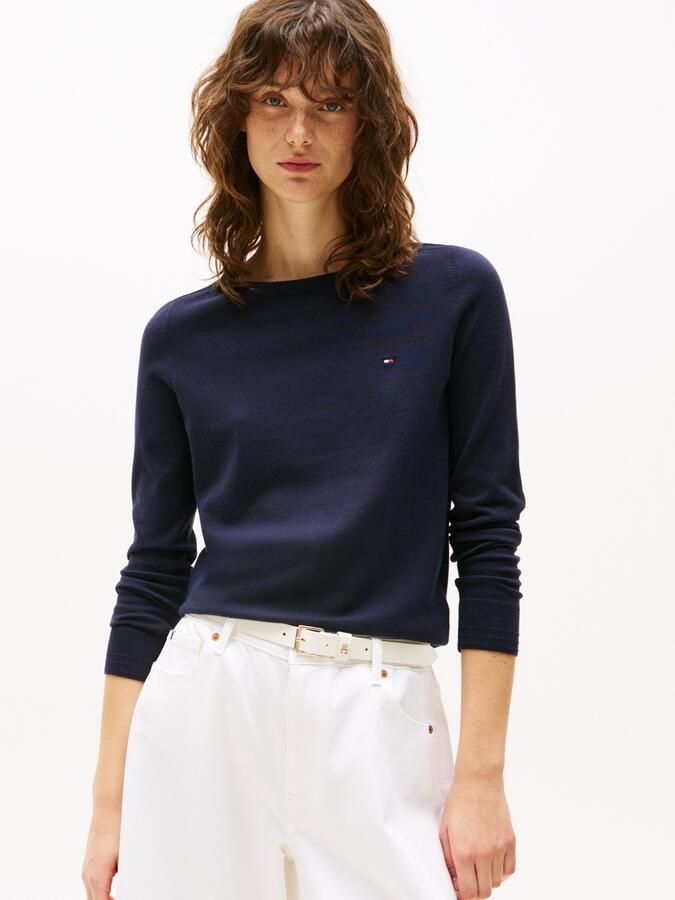 Tommy Hilfiger Gebreide trui CO JERSEY STITCH V-NK SWEATER - Foto 7