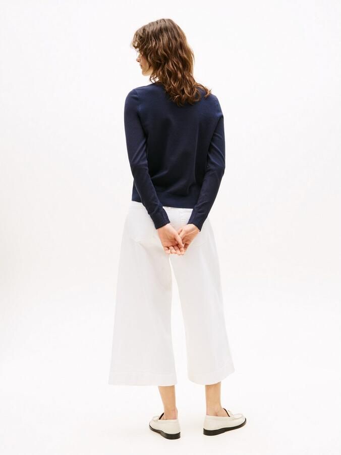 Tommy Hilfiger Gebreide trui CO JERSEY STITCH V-NK SWEATER - Foto 4