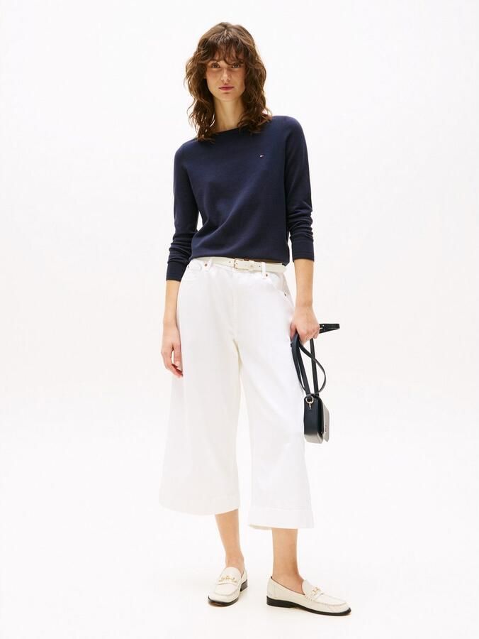 Tommy Hilfiger Gebreide trui CO JERSEY STITCH V-NK SWEATER - Foto 5