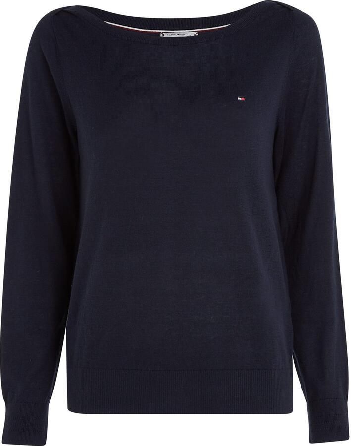 Tommy Hilfiger Gebreide trui CO JERSEY STITCH V-NK SWEATER - Foto 2