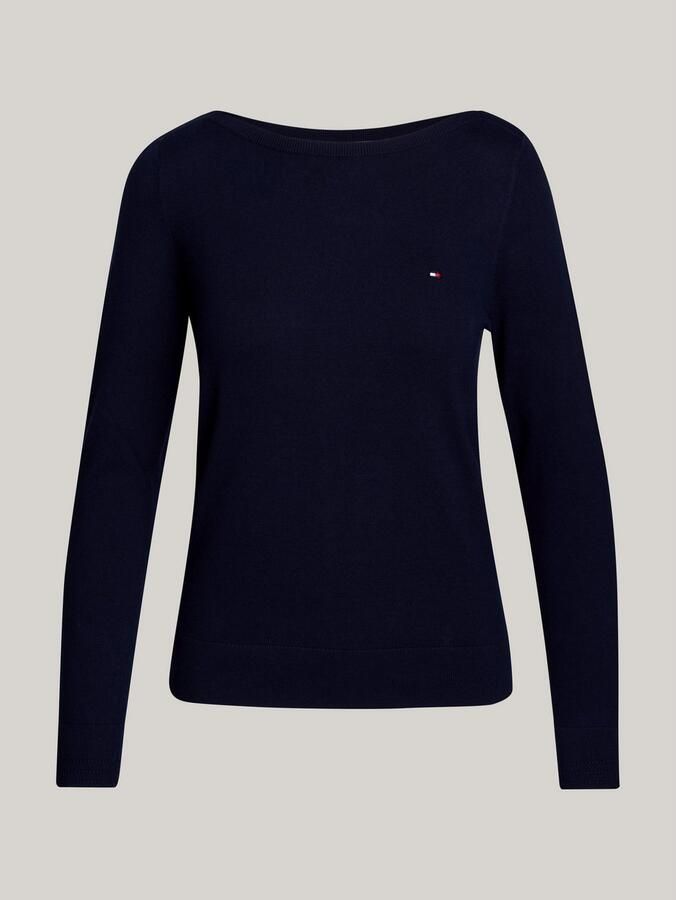 Tommy Hilfiger Gebreide trui CO JERSEY STITCH V-NK SWEATER - Foto 6