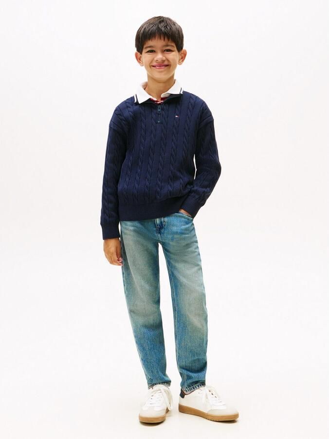 Tommy Hilfiger Teens Regular fit schipperstrui van puur katoen - Foto 4