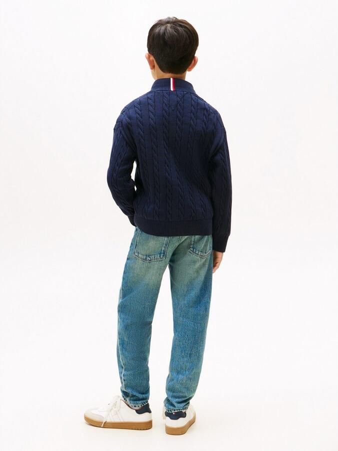 Tommy Hilfiger Teens Regular fit schipperstrui van puur katoen - Foto 5