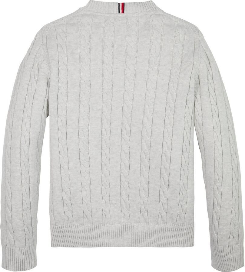 Tommy Hilfiger Gebreide trui COTTON CABLE SWEATER voor kinderen tot 16 jaar met kabelpatroon