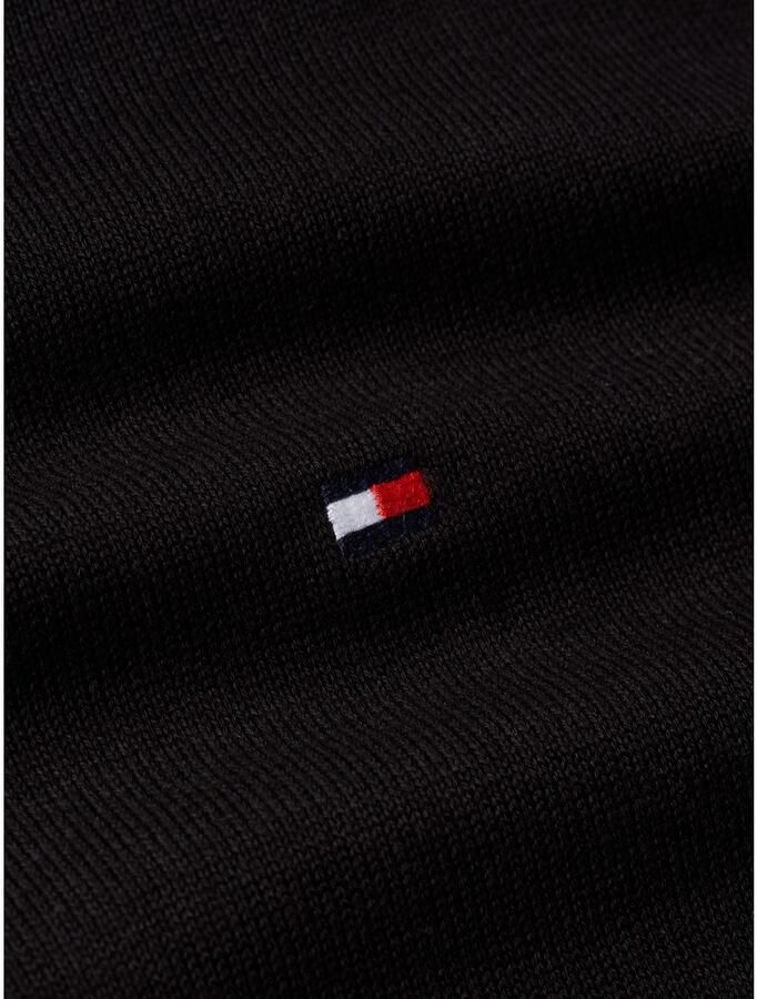 Tommy Hilfiger Gebreide trui ESSENTIAL COTTON V NECK met V-hals en borduursel - Foto 3