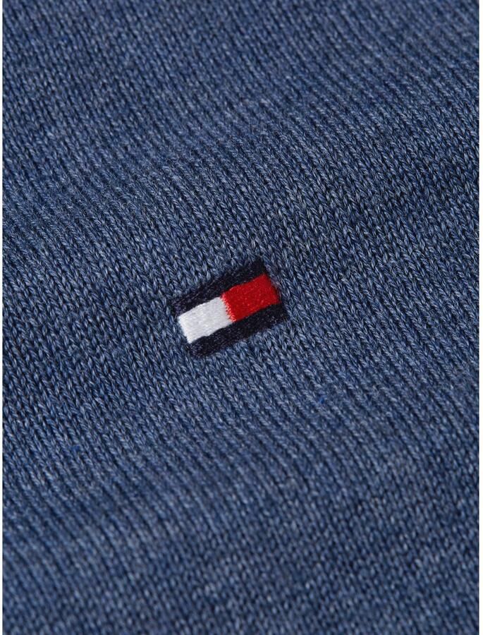 Tommy Hilfiger Gebreide trui ESSENTIAL COTTON V NECK met V-hals en borduursel