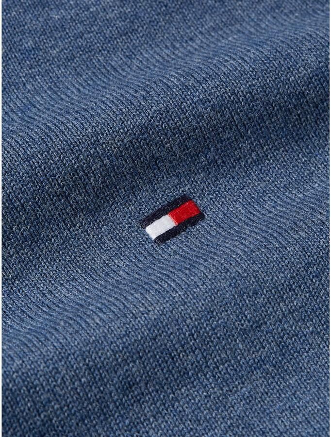 Tommy Hilfiger Gebreide trui ESSENTIAL COTTON V NECK met V-hals en borduursel - Foto 3