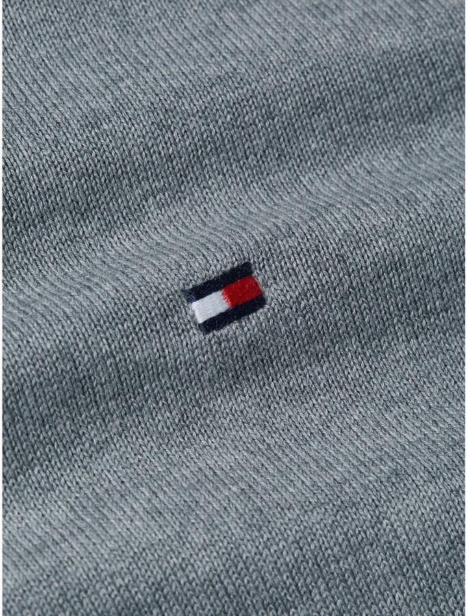 Tommy Hilfiger Gebreide trui ESSENTIAL COTTON V NECK met V-hals en borduursel - Foto 2